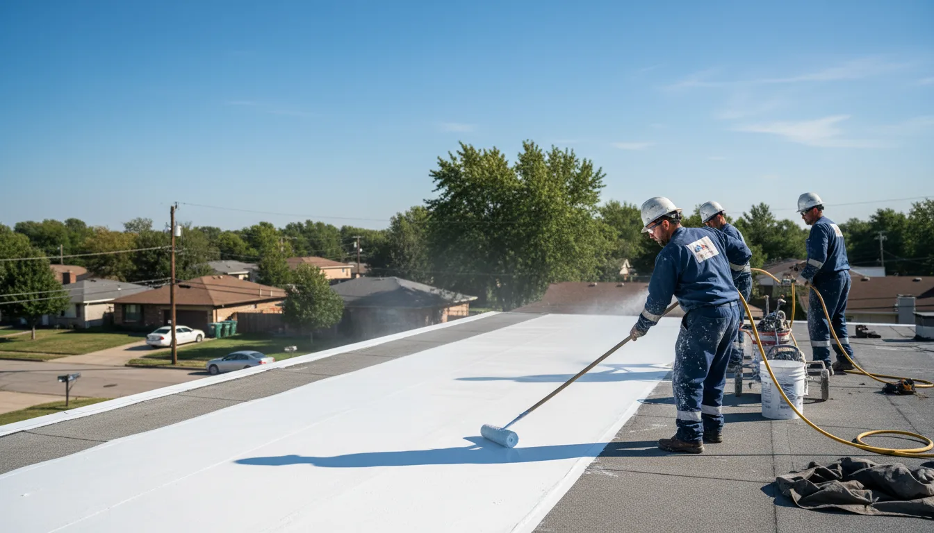 Commercial roof coating in Wapakoneta, OH near me